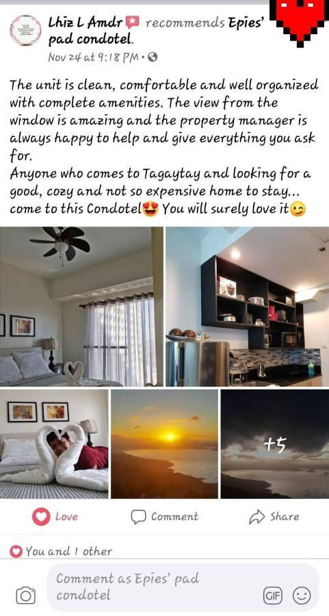 Epie'S Pad Apartment Tagaytay City Ngoại thất bức ảnh